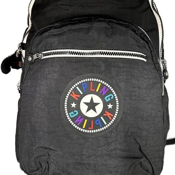 Kipling Seoul ORB BW RAINBOW BLACK K19347 NWT main image 5